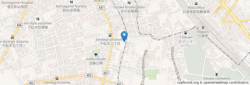 Mapa de ubicacion de キッチン マロ en Japan, 東京都, 台東区.