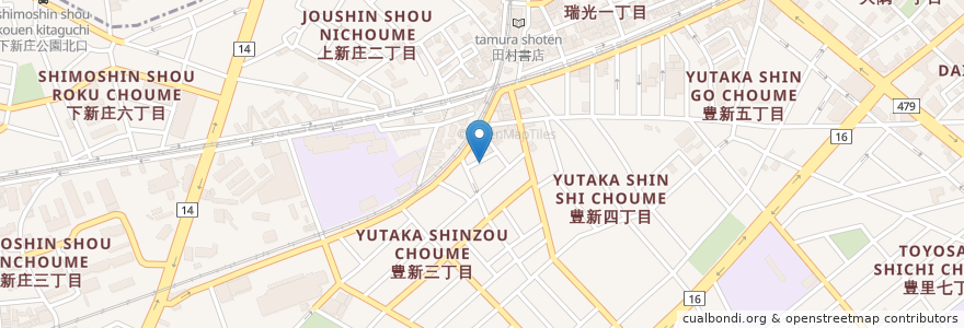 Mapa de ubicacion de しもじま亭 en 일본, 오사카부, 오사카, 東淀川区.