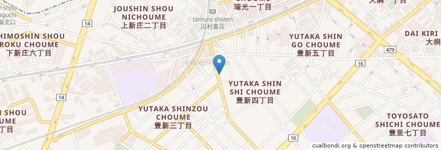 Mapa de ubicacion de 春田歯科医院 en Japon, Préfecture D'Osaka, 大阪市, 東淀川区.