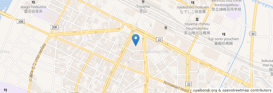 Mapa de ubicacion de リーブ21 en Япония, Тояма, 富山市.