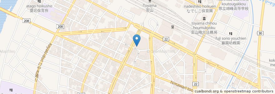 Mapa de ubicacion de 白木屋 en Япония, Тояма, 富山市.