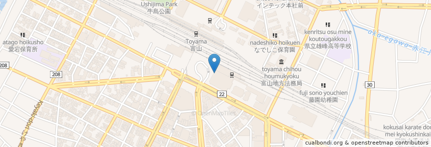 Mapa de ubicacion de 神戸屋キッチン en 日本, 富山県, 富山市.