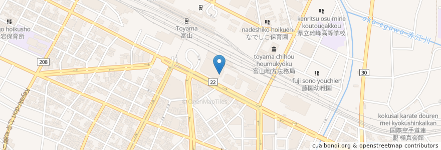 Mapa de ubicacion de 佐藤貴美枝ニットソーイングクラブ en Jepun, 富山県, 富山市.