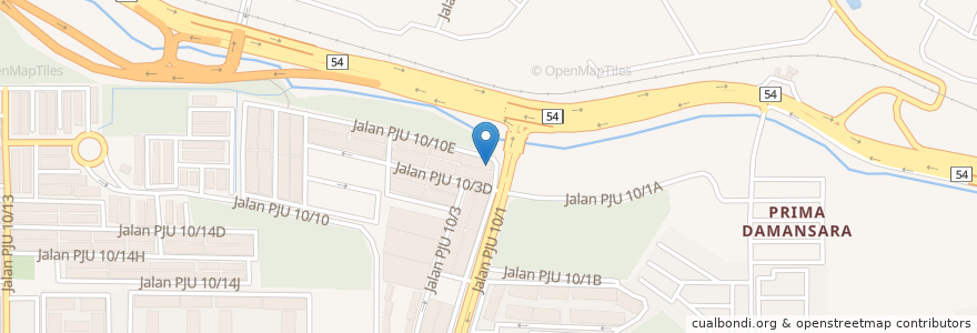 Mapa de ubicacion de KFC en Malesia, Selangor, Petaling Jaya.