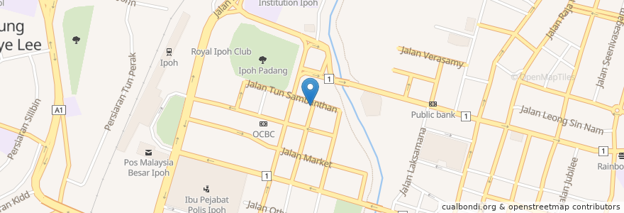Mapa de ubicacion de Daun Pisang Kala Villas en マレーシア, ペラ.
