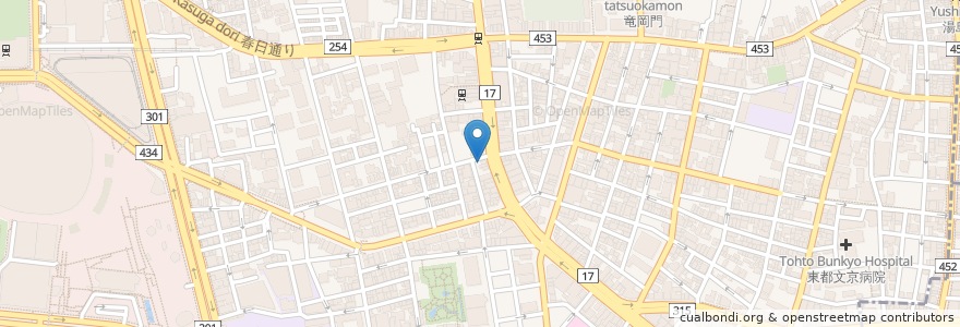Mapa de ubicacion de 和可奈 en 日本, 东京都/東京都, 文京区.