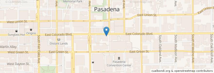 Mapa de ubicacion de Great Maple en United States, California, Los Angeles County, Pasadena.