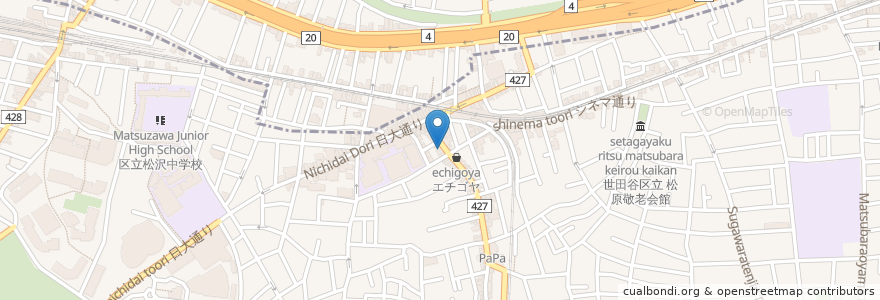 Mapa de ubicacion de さか本 en 日本, 東京都, 世田谷区.