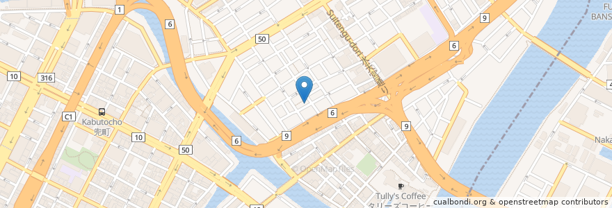 Mapa de ubicacion de Tsukiji en 日本, 东京都/東京都, 中央区.