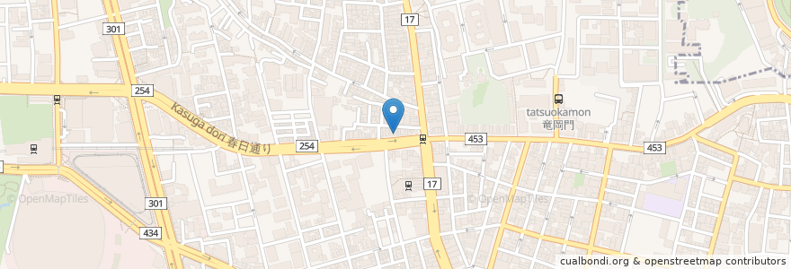 Mapa de ubicacion de キッチンオリジン en 日本, 東京都, 文京区.