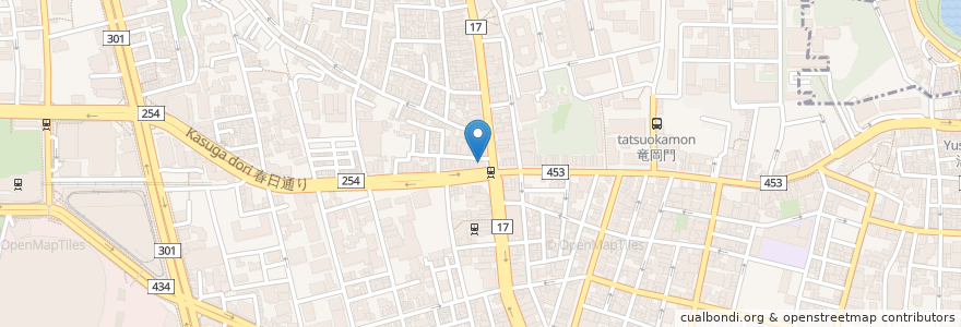 Mapa de ubicacion de 居酒屋羅針盤 en 日本, 东京都/東京都, 文京区.