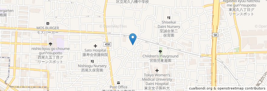 Mapa de ubicacion de 碩運寺 en Japan, 東京都.