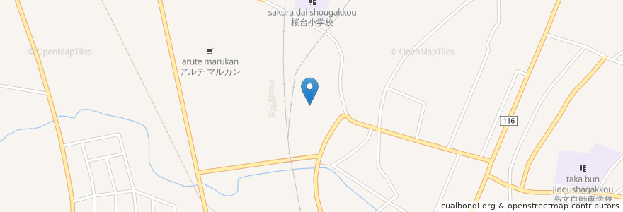 Mapa de ubicacion de 花巻神社 en 日本, 岩手県, 花巻市.