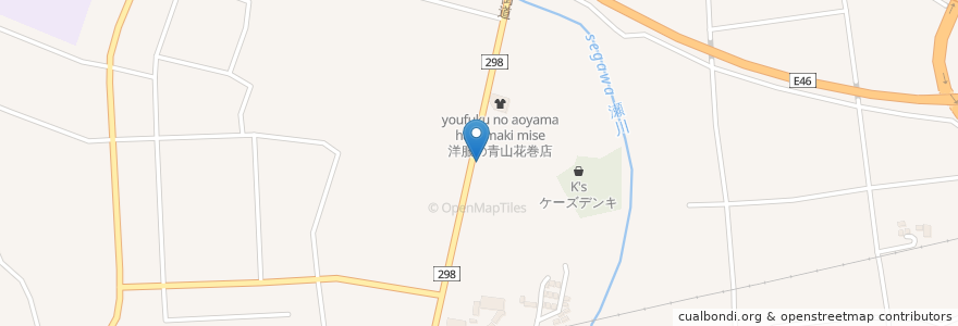 Mapa de ubicacion de 幸楽苑 花巻店 en اليابان, 岩手県, 花巻市.