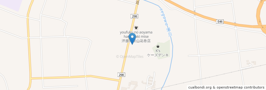 Mapa de ubicacion de けん 花巻店 en Jepun, 岩手県, 花巻市.