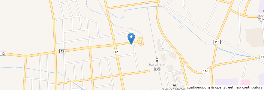 Mapa de ubicacion de 畠山歯科医院 en 日本, 岩手県, 花巻市.