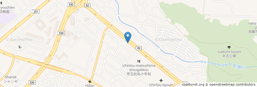 Mapa de ubicacion de ほっともっと首里末吉店 en اليابان, أوكيناوا, ناها.
