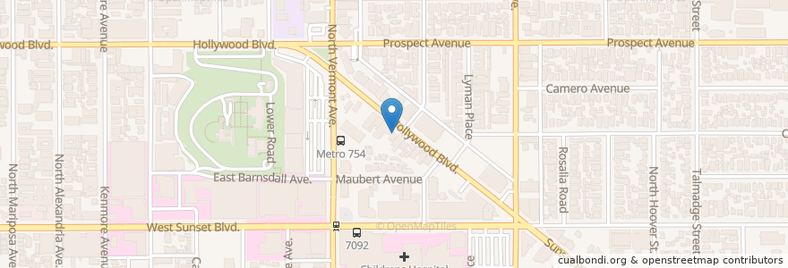 Mapa de ubicacion de McConnell's Fine Ice Creams en United States, California, Los Angeles County, Los Angeles.