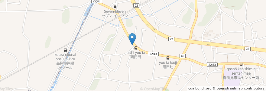 Mapa de ubicacion de ステーキたわら en ژاپن, 神奈川県, 藤沢市.
