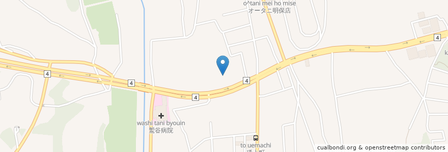 Mapa de ubicacion de やきとり家竜鳳 総本店 en اليابان, 栃木県, 宇都宮市.