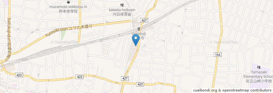 Mapa de ubicacion de ココカラファイン en 日本, 東京都, 世田谷区.