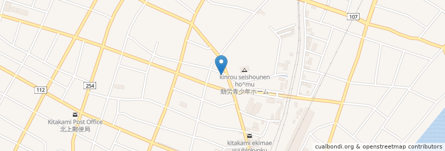 Mapa de ubicacion de むすこ en Japon, Préfecture D'Iwate, 北上市.