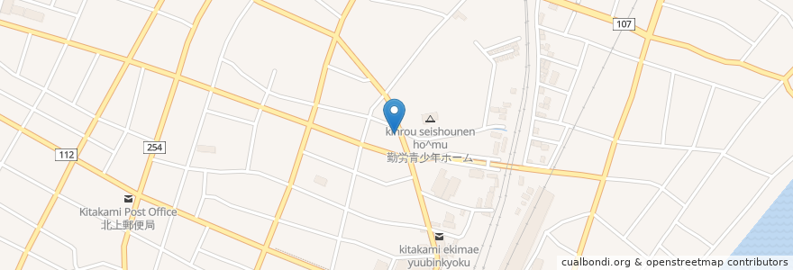 Mapa de ubicacion de 呑み食い処 幸論 en Japonya, 岩手県, 北上市.
