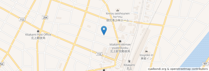 Mapa de ubicacion de いずみ薬局 en Japan, Präfektur Iwate, 北上市.