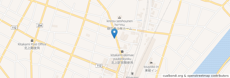 Mapa de ubicacion de 居酒屋よってって en Japonya, 岩手県, 北上市.