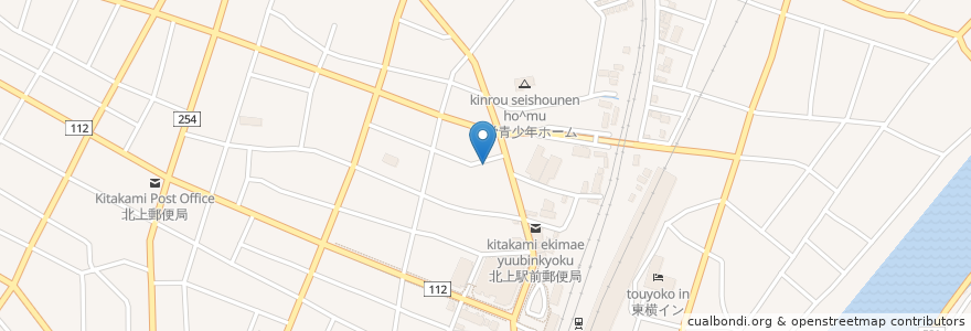 Mapa de ubicacion de 気まぐれ工房 キッチン en Jepun, 岩手県, 北上市.