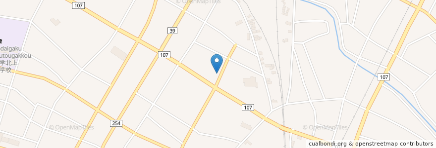 Mapa de ubicacion de 双葉幼稚園 en 日本, 岩手県, 北上市.