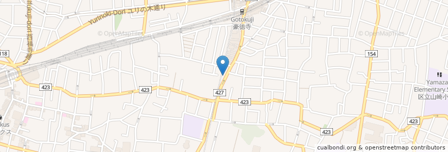 Mapa de ubicacion de やきいも専門店　ふじ en 日本, 东京都/東京都, 世田谷区.