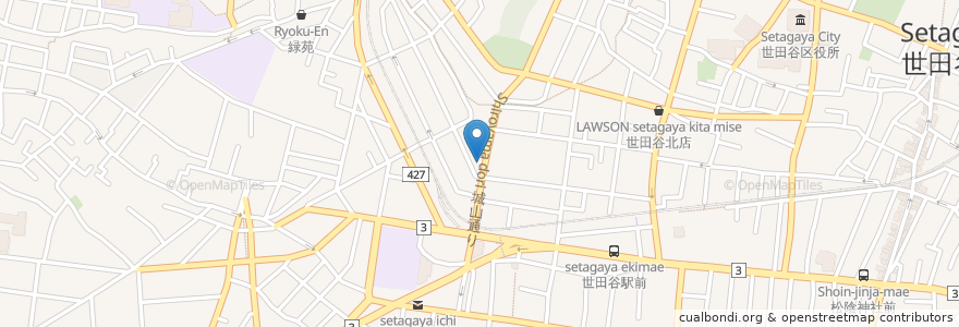 Mapa de ubicacion de 世田谷子どもクリニック en Jepun, 東京都, 世田谷区.