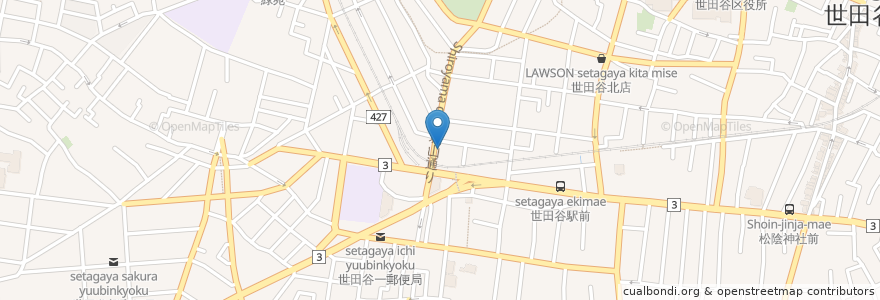 Mapa de ubicacion de すみとも歯科クリニック en Giappone, Tokyo, 世田谷区.