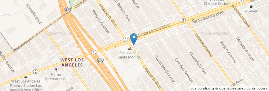Mapa de ubicacion de Fatburger en Stati Uniti D'America, California, Los Angeles County, Los Angeles.