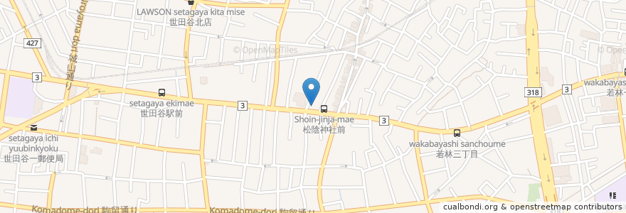 Mapa de ubicacion de Arbois en Japan, Tokio, 世田谷区.