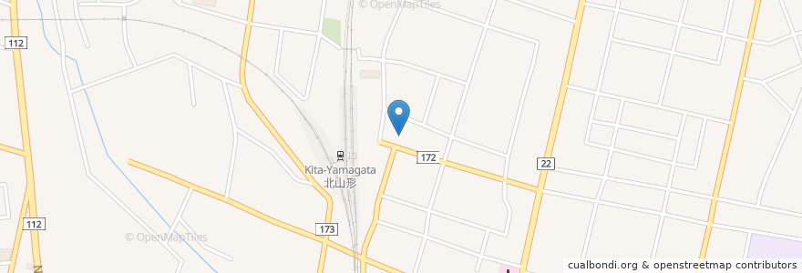 Mapa de ubicacion de 宮川整形外科クリニック en 일본, 야마가타현, 山形市.
