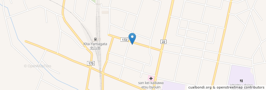 Mapa de ubicacion de 喫茶えみ en Japan, 山形県, 山形市.