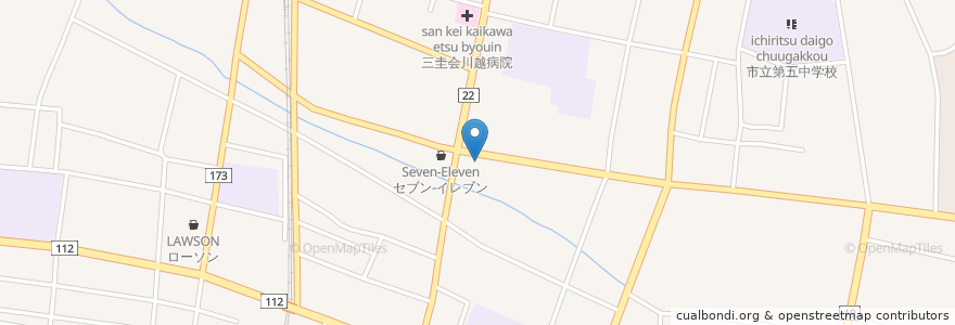 Mapa de ubicacion de 錦町冨田歯科医院 en Japon, Préfecture De Yamagata, Yamagata.