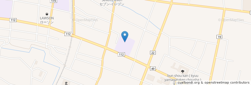 Mapa de ubicacion de 山形市立第四小学校 en Japan, Präfektur Yamagata, 山形市.