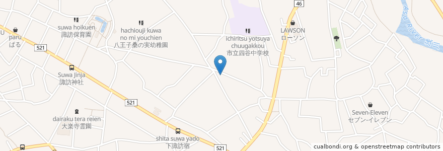 Mapa de ubicacion de ピザーラ en Япония, Токио, Хатиодзи.