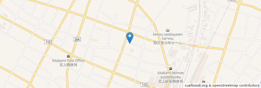 Mapa de ubicacion de 北の居酒屋 en Japon, Préfecture D'Iwate, 北上市.