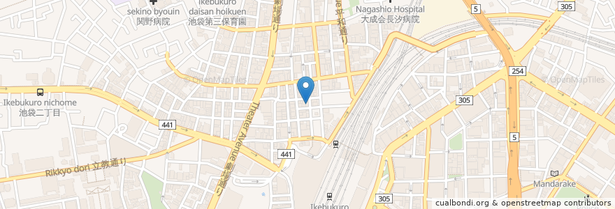 Mapa de ubicacion de シフォン en Japan, 東京都, 豊島区.