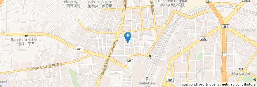 Mapa de ubicacion de クラブハート en 일본, 도쿄도, 豊島区.