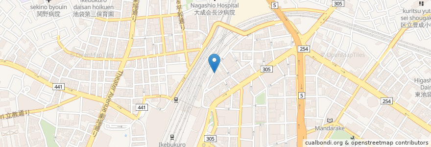 Mapa de ubicacion de ミス千姫 en ژاپن, 東京都, 豊島区.
