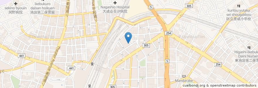 Mapa de ubicacion de 池袋角海老 en Japan, Tokio, 豊島区.