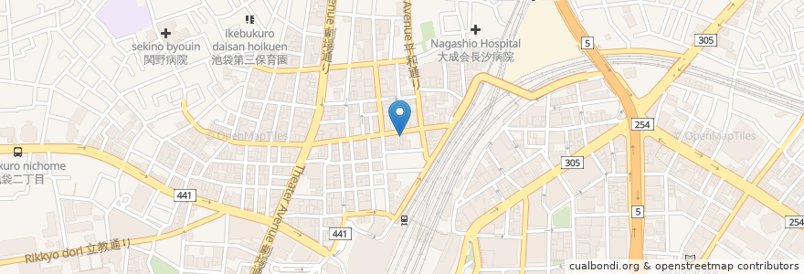 Mapa de ubicacion de 池袋千姫 en Japon, Tokyo, 豊島区.