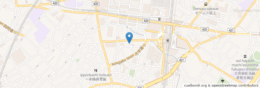 Mapa de ubicacion de 湯喜（ゆき） en Japón, Tokio, Shinagawa.
