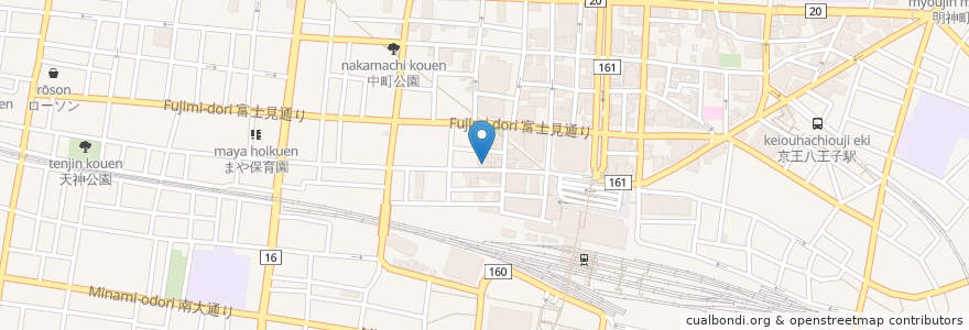 Mapa de ubicacion de プレイボーイ en 일본, 도쿄도, 八王子市.