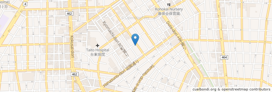 Mapa de ubicacion de マキシム東京 en اليابان, 東京都, 台東区.